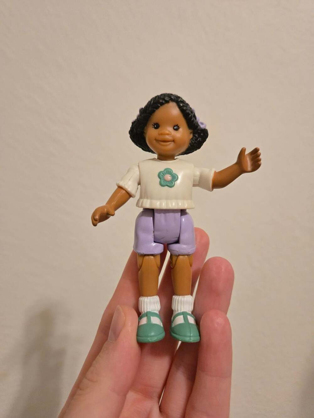 Fisher-Price Loving Family Dollhouse African American Girl Sister Figure 1998